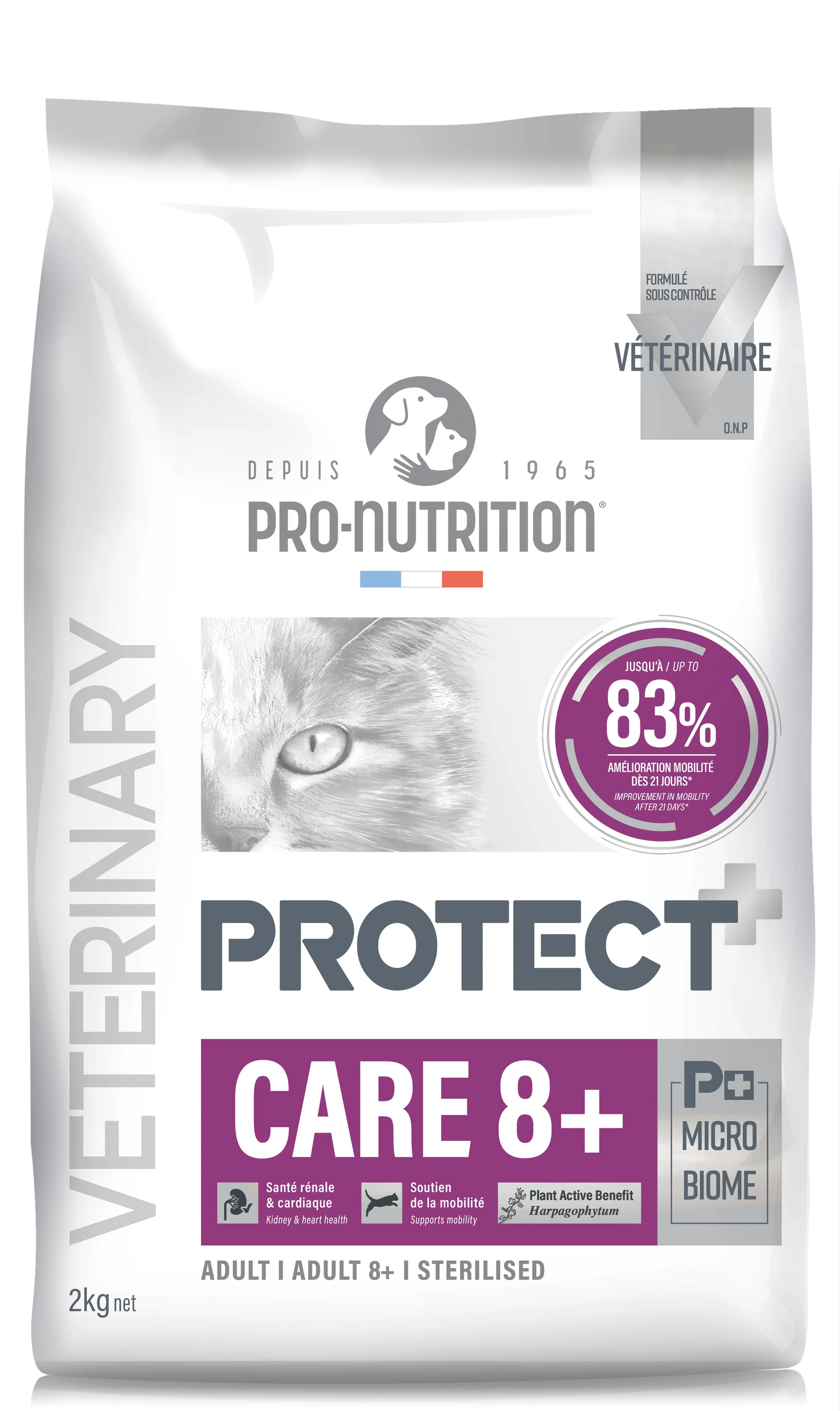 Croquettes Pro Nutrition Protect Chat Care 8+ - Chat Senior - EkiDog