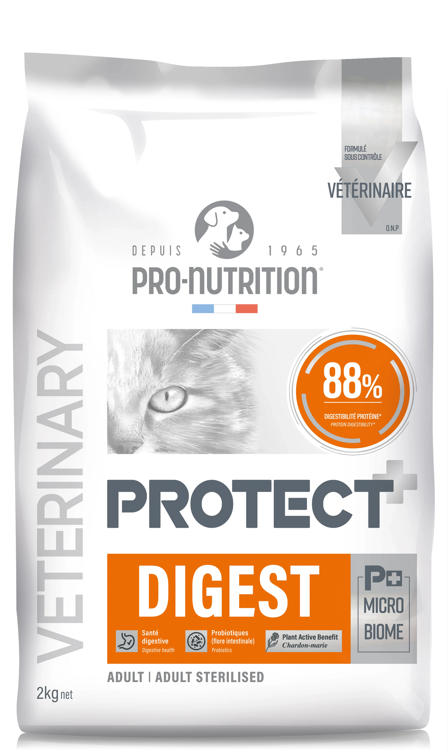 Croquettes Pro Nutrition Protect Chat Digest - Digestion Sensible - EkiDog