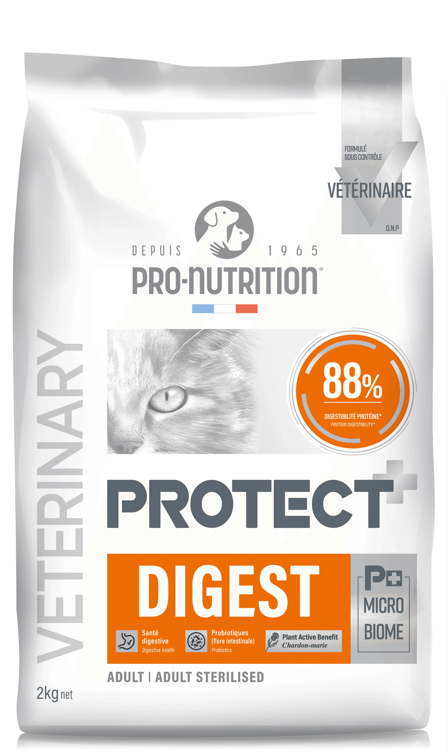Croquettes Pro Nutrition Protect Chat Digest - Digestion Sensible - EkiDog