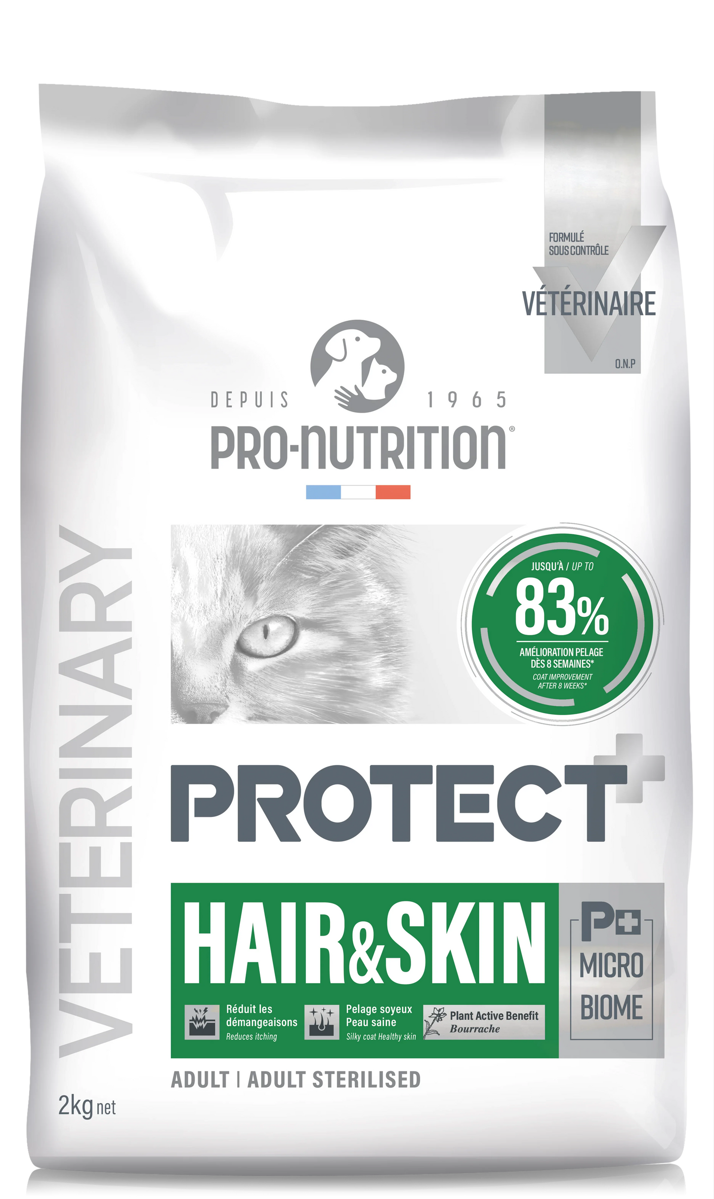 Croquettes Pro Nutrition Protect Chat Hair & Skin - Peau et Pelage - EkiDog
