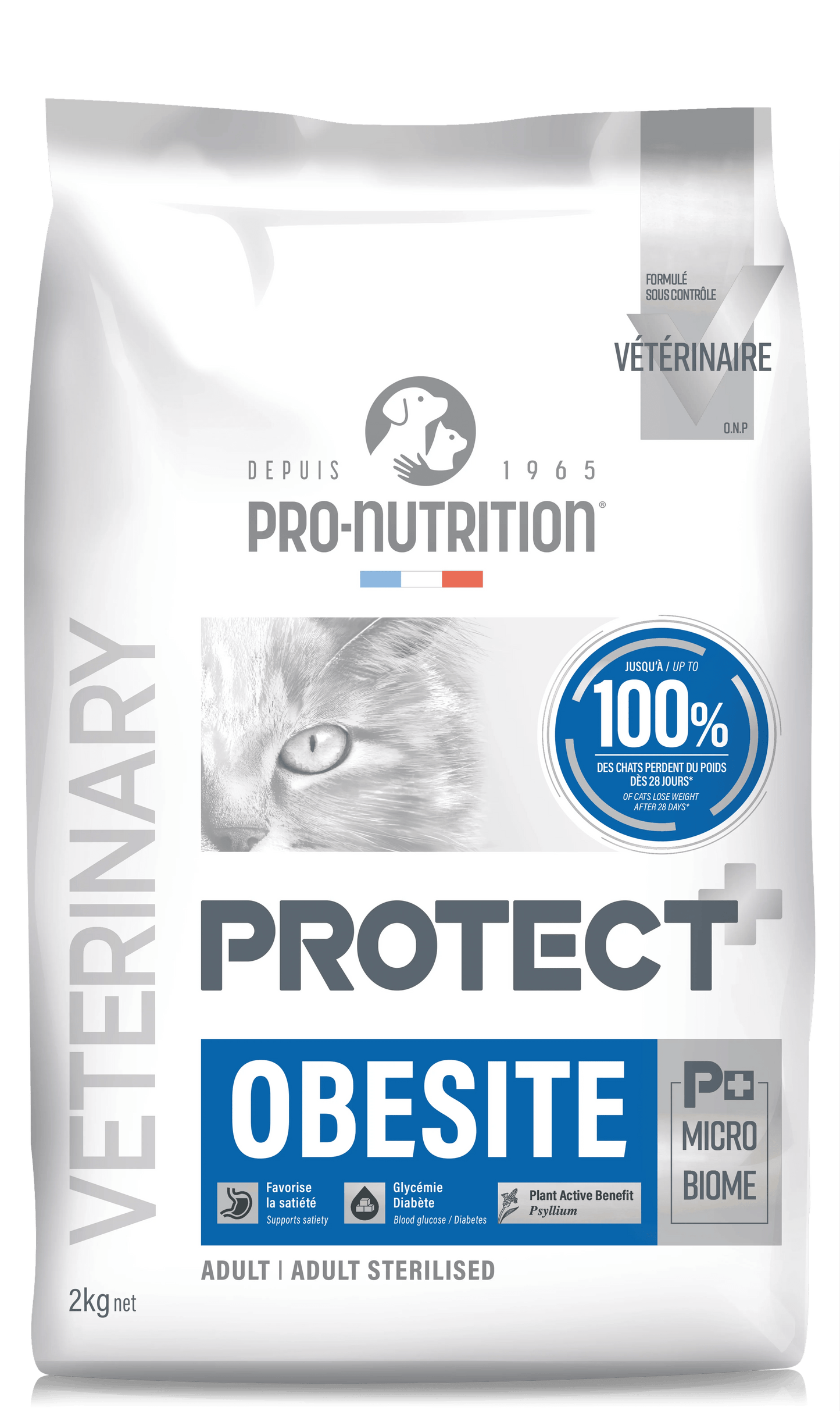 Croquettes Pro Nutrition Protect Chat Obésité - Contrôle Poids - EkiDog