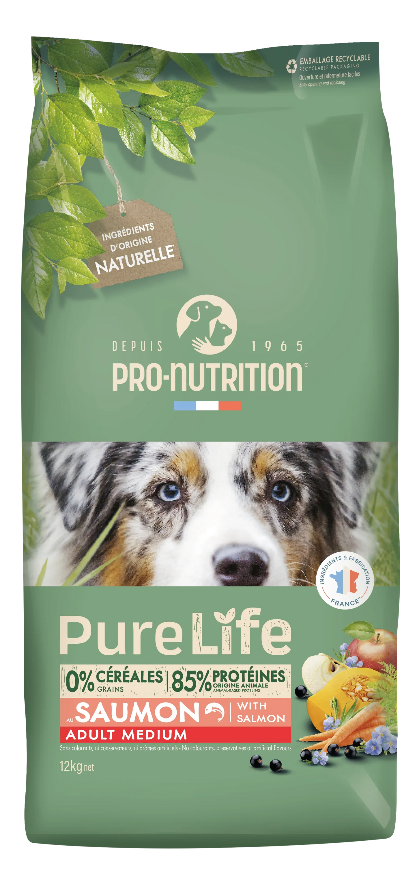 Croquettes Pure Life Chien Adult Medium – Taille Moyenne - EkiDog