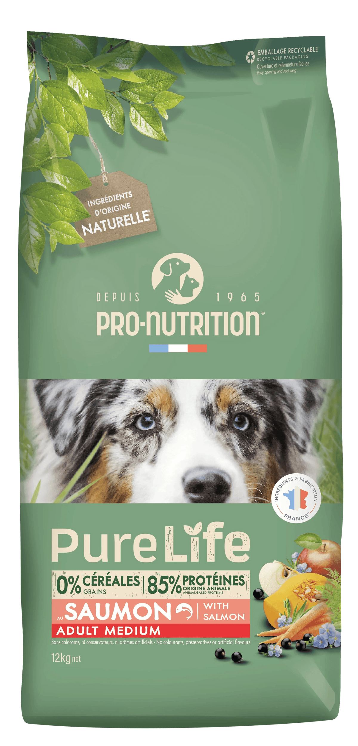 Croquettes Pure Life Chien Adult Medium – Taille Moyenne - EkiDog