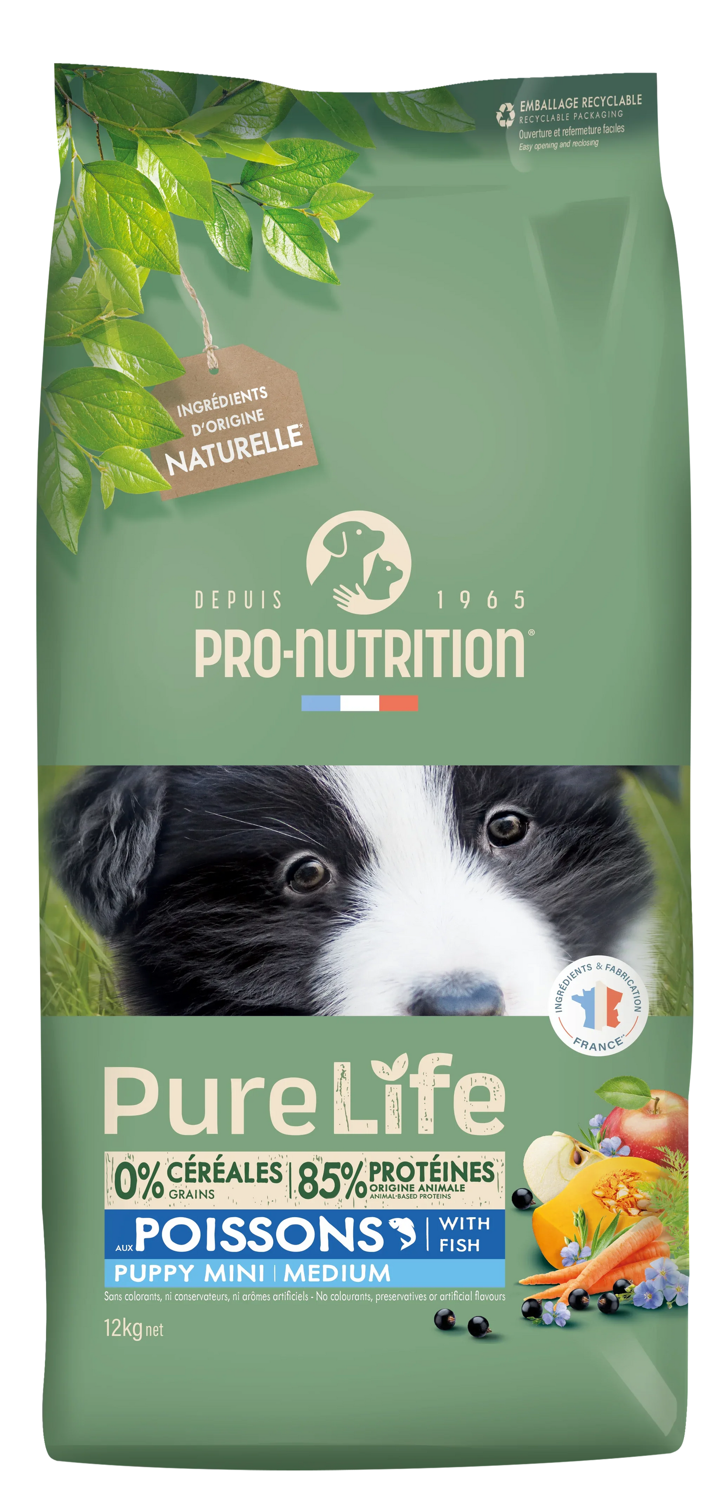 Croquettes Pure Life Chien Puppy Mini & Medium – Chiot - EkiDog