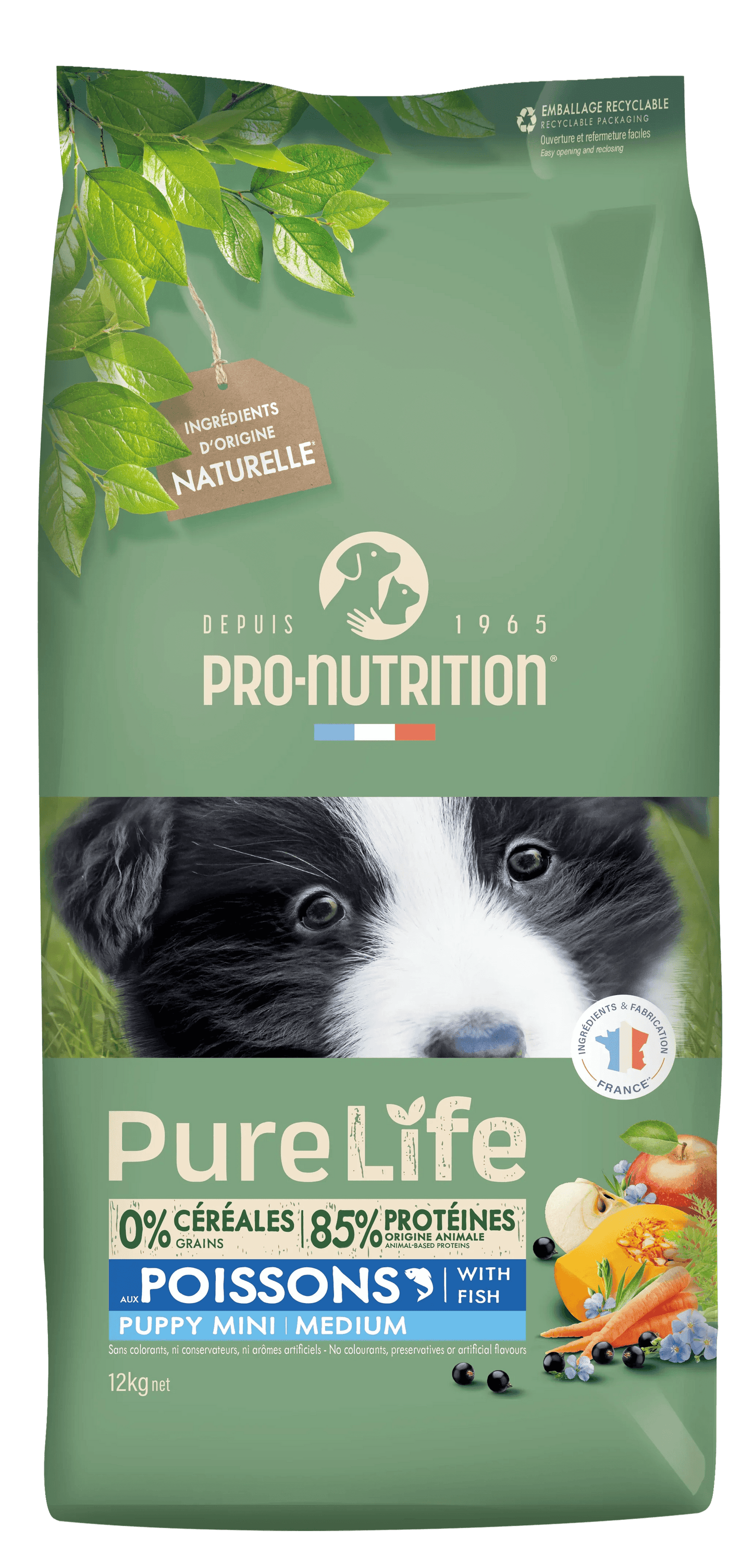 Croquettes Pure Life Chien Puppy Mini & Medium – Chiot - EkiDog