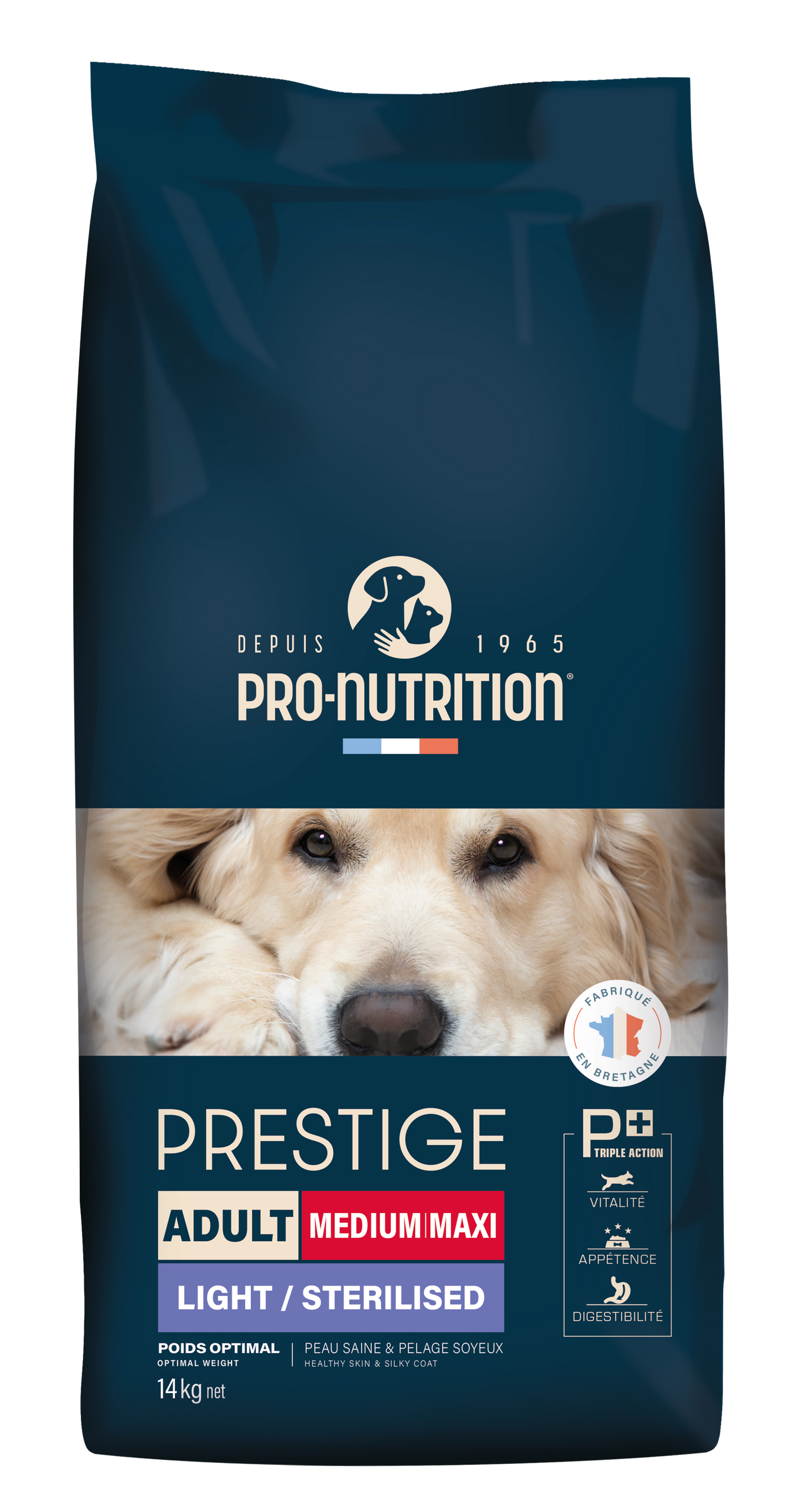 Croquettes Prestige Chien Adult Medium/Maxi Light & Sterilised – Poids Optimal