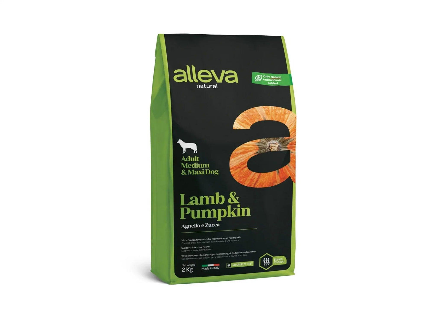Croquettes Alleva Natural Agneau 12kg - Chien Adulte Medium Maxi Sensible - EkiDog