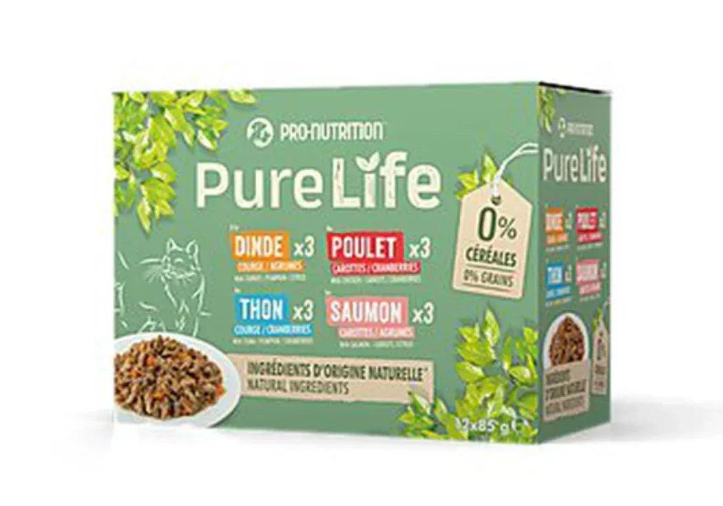 Pâtées Pure Life Chat Wet Multi – Assortiment 12 Sachets - EkiDog
