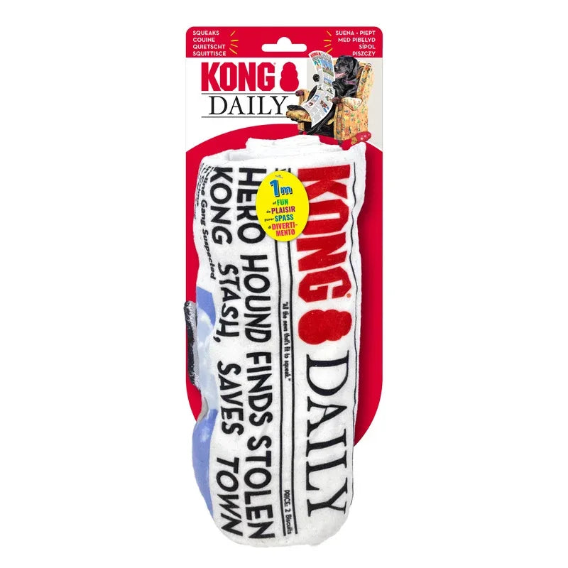 KONG Daily Newspaper – Jouet peluche sonore pour chien - EkiDog