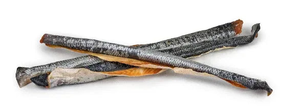 Peau de Saumon avec Viande 50-60cm - Friandises Naturelles pour Chiens - EkiDog