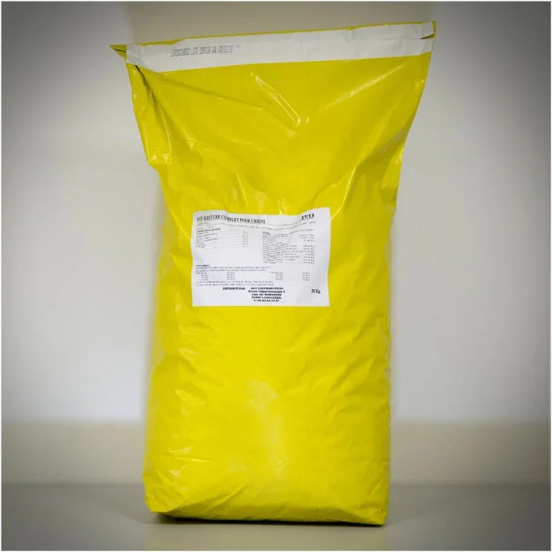 Croc Jaune 20kg 27/13 - Croquettes Premium Haute Performance pour Chien Actif - EkiDog