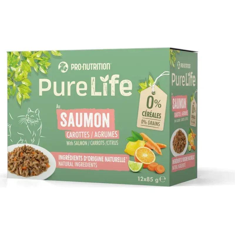 Pâtée Pure Life Chat Wet Saumon – Alimentation Humide - EkiDog