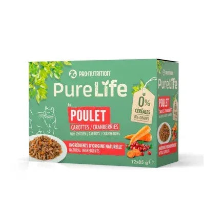 Pâtée Pure Life Chat Wet Poulet – Alimentation Humide - EkiDog