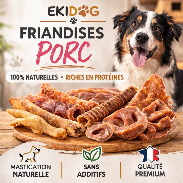 Friandises Porc - Friandises Naturelles pour Chien - EkiDog