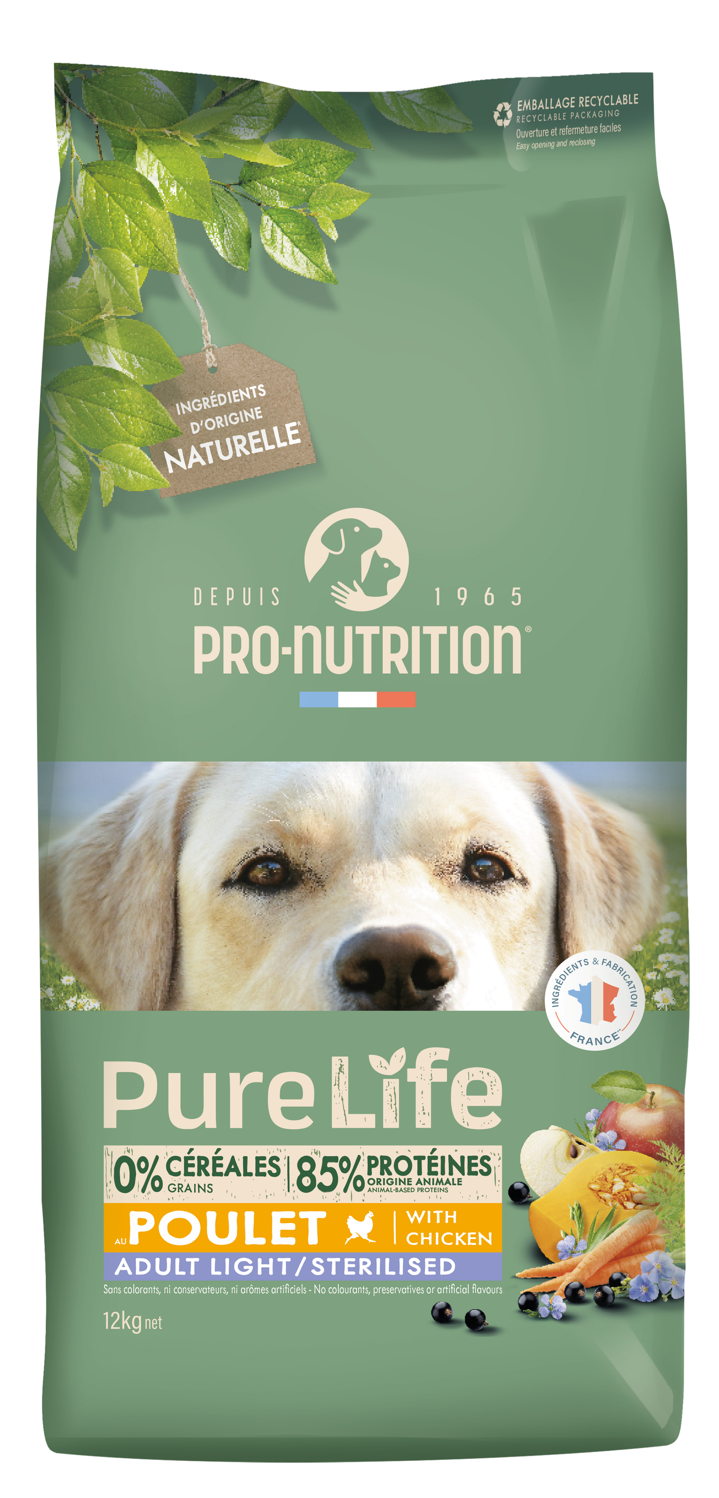 Croquettes Pure Life Chien Adult Light & Stérilisé