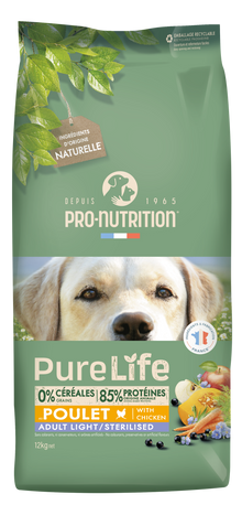 Croquettes Pure Life Chien Adult Light & Stérilisé