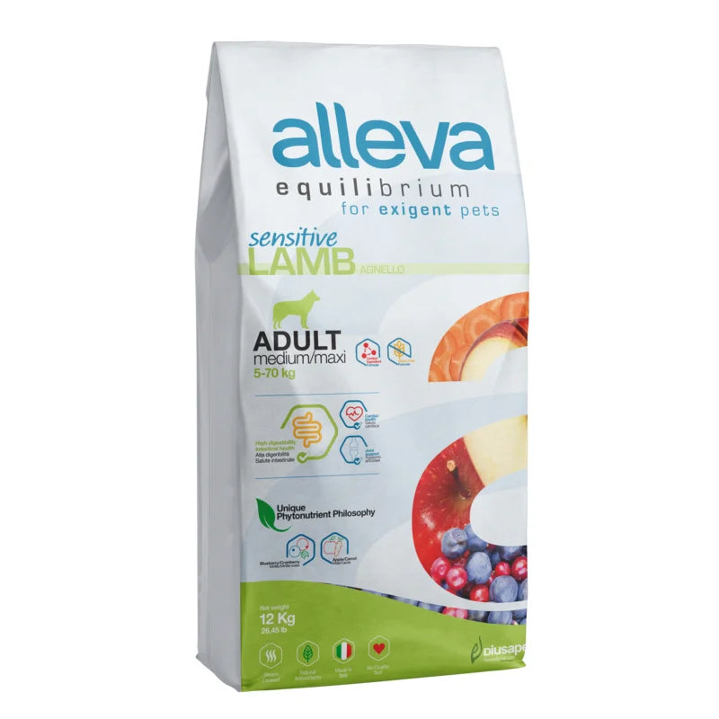 Alleva Equilibrium Chien Adult Agneau – 12 kg