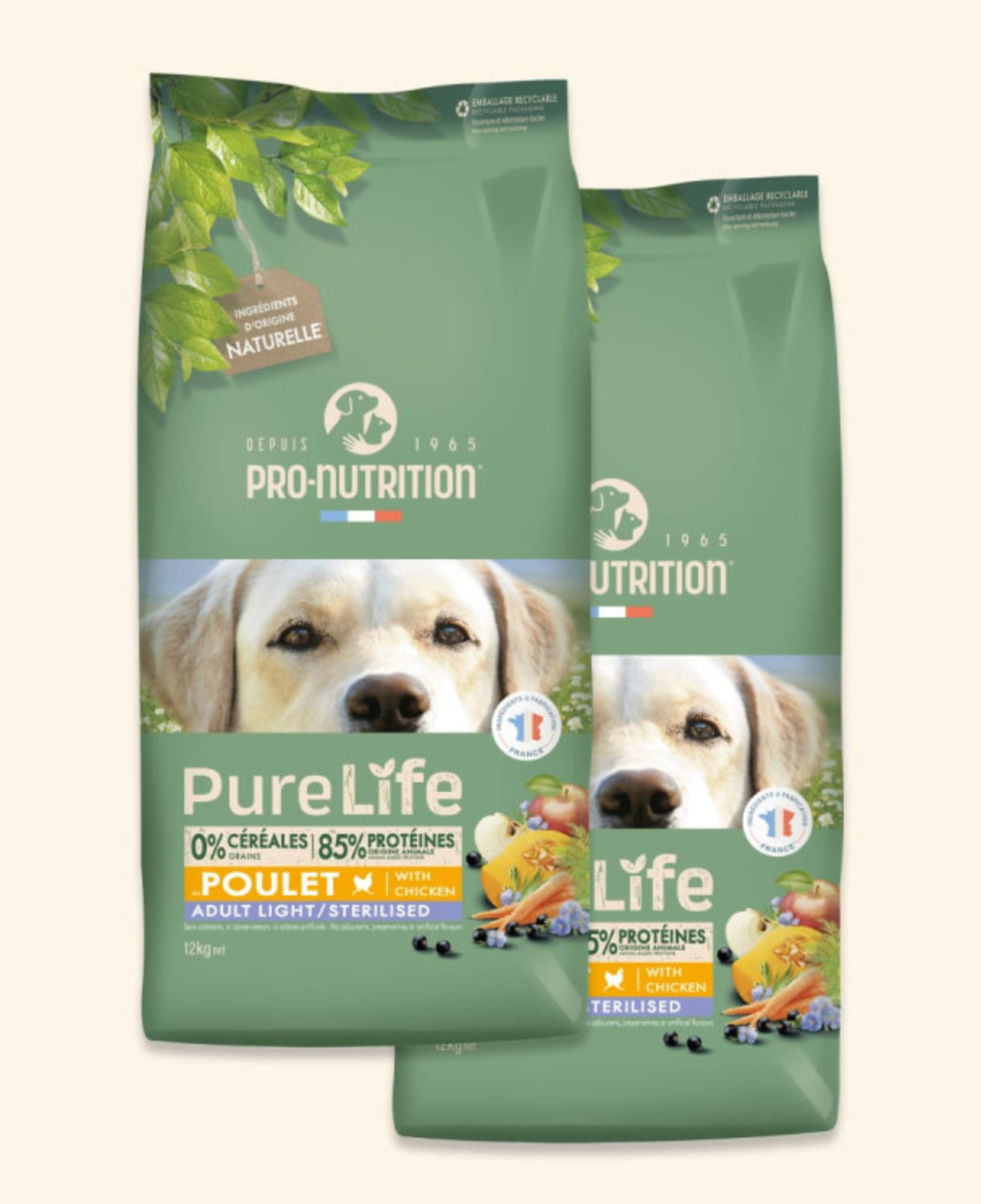 PURE LIFE CHIEN ADULT LIGHT STER 2KG
