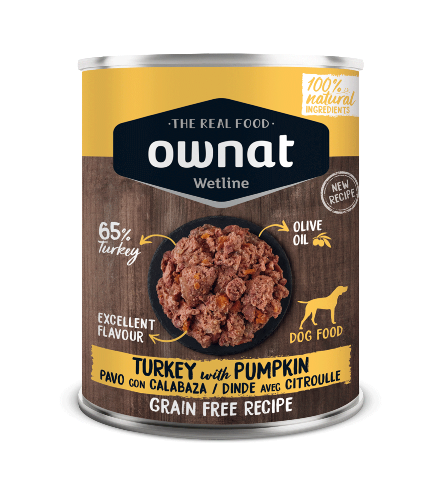 OWNAT Wetline Dinde et Potiron – Alimentation humide pour chien