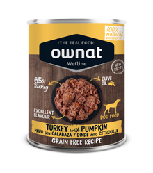 OWNAT Wetline Dinde et Potiron – Alimentation humide pour chien