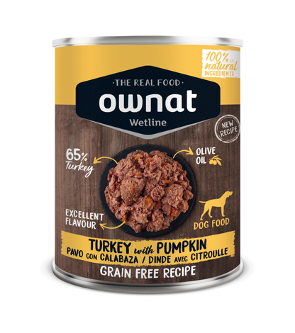 OWNAT Wetline Dinde et Potiron – Alimentation humide pour chien