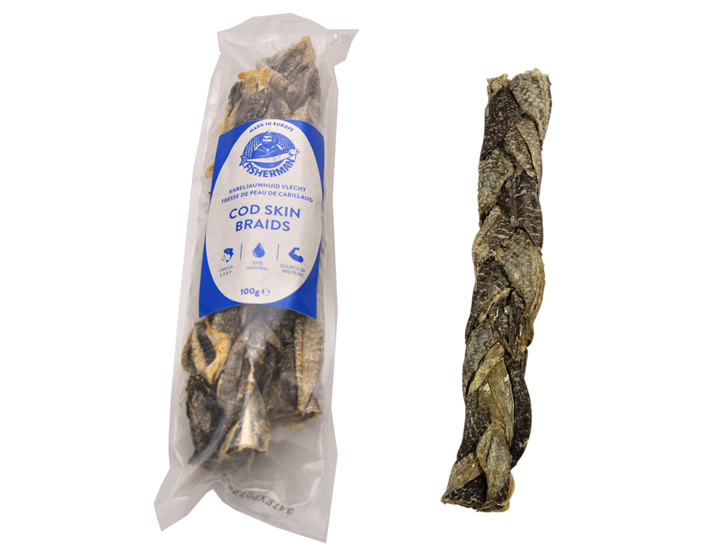 Tresse de peau de cabillaud L – 100 g