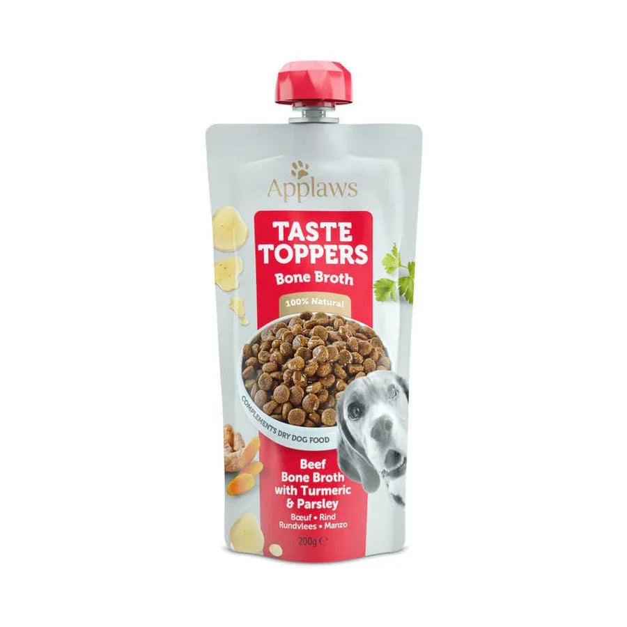 Applaws Soupe d'Os de Boeuf pour Chien - Sachet Refermable 200g - EkiDog