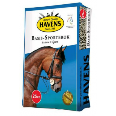 Havens Basis-Sport 25 kg - Granulé Sans Avoine pour Chevaux de Loisir