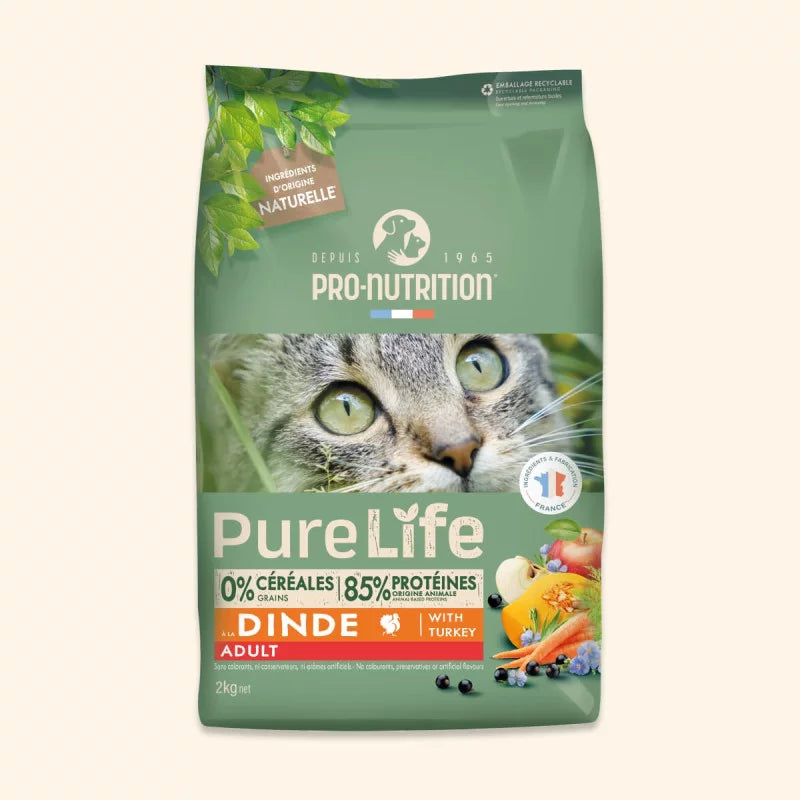 PURE LIFE CHAT ADULT DINDE 2KG