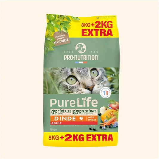PURE LIFE CHAT ADULT DINDE 2KG